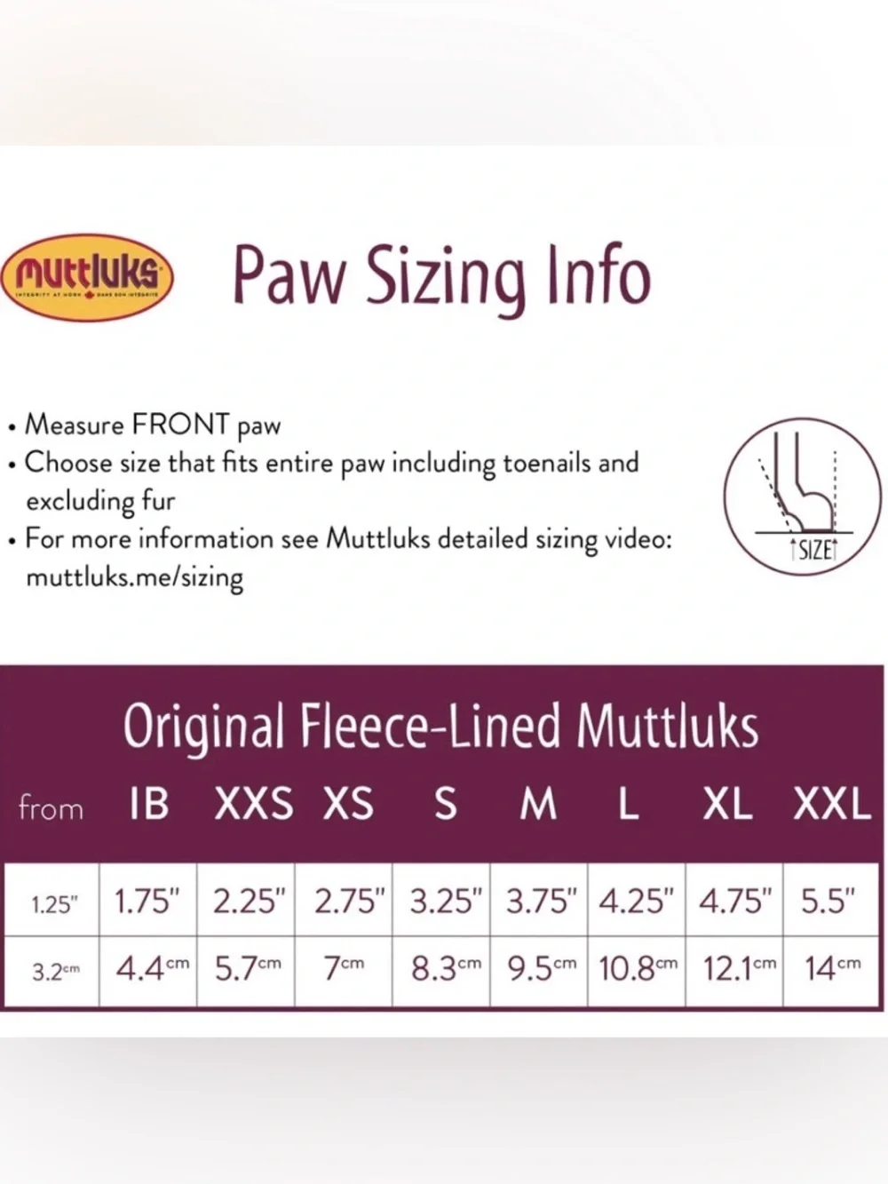 Muttluks itty bitty Original Fleece-Lined Dog Boots